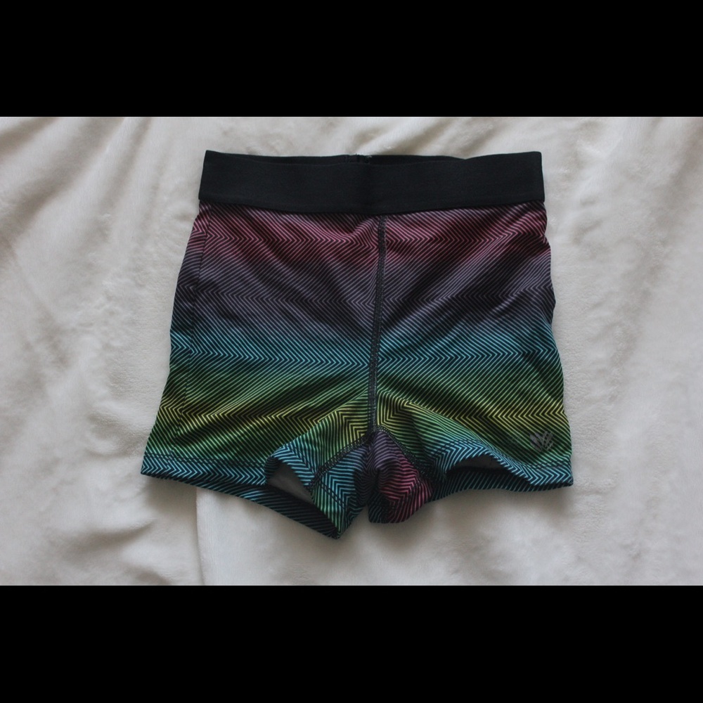 Rainbow Workout Gym or Running Shorts